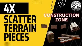 Thumbnail: Scatter Terrain - 4x Construction Zone Pieces