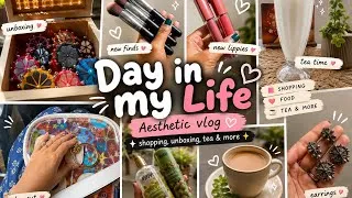 Thumbnail: A Day in My Life | Aesthetic Vlog | Shopping, Tea, Food & Little Happiness ✨