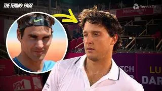 Thumbnail: "Was I Watching Federer?" Reporter Has Tennis Fans Talking! | Darderi Battles Hostile Estoril Crowd