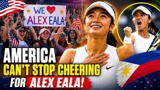 Thumbnail: The U.S. CAN'T STOP CHEERING for Alex Eala! 🇺🇸❤️🇵🇭 Here's Why Everyone Loves Her!
