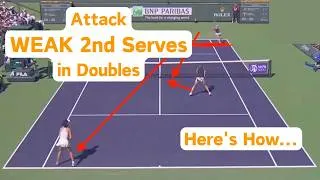 Thumbnail: Attack WEAK 2nd Serves in Doubles! Here's How... | #tennis #tennisplayer