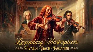 Thumbnail: Vivaldi, Bach & Paganini 🎻 Legendary Violin Masterpieces ✨ Deep Focus & Brain Power