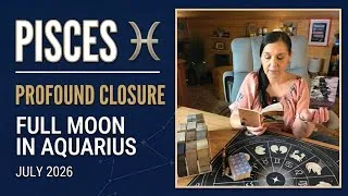 Thumbnail: Pisces ♓ Profound Closure 🌕 Full Moon in Aquarius ✨ July 2026