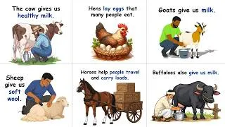 Thumbnail: Animals and Their Uses for Kids | Farm Animals Names, Uses & Fun Facts | Learn English