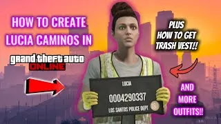 Thumbnail: *NEW 2026* How to create LUCIA CAMINOS (from GTA 6) in GTA ONLINE!! PLUS bonus OUTFITS! 