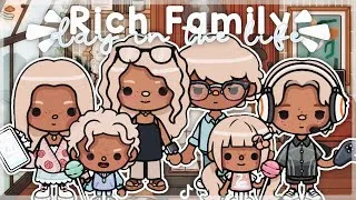 Thumbnail: Rich Family Day In The Life 💸 ☀️ | *with voice* 🔊 | Toca Boca TikTok Roleplay 