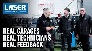 Thumbnail: Shep Gets Real Garage Feedback on the EVIP 2 ⚡ | Laser Tools #Shorts