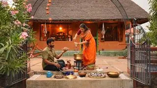 Thumbnail: 100-Year-Old Indian Village Breakfast | Karuppu Kavuni(Black Rice) Recipe | Healthy Traditional Food