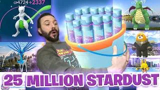 Thumbnail: I Spent 25 MILLION Stardust Maxing 70+ Pokémon to Level 50!