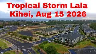 Thumbnail: DRONE Hurricane Lala from Kihei, Tropical Storm Warning Hawaii, Maui, Big Island, August 15 2026