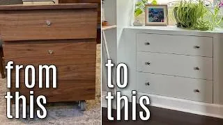 Thumbnail: I Turned a $25 Thrifted Filing Cabinet into a Built-In Dresser | Small Space DIY