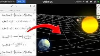 Thumbnail: Simulating Gravity in Desmos