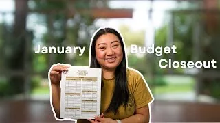 Thumbnail: January Budget Closeout: How I Managed My Money & Used My New Expense Tracker!
