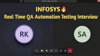 Thumbnail: INFOSYS🔥 Real Time LATEST Selenium Automation Interview Q&A #automationtesting #sdet #selenium #test