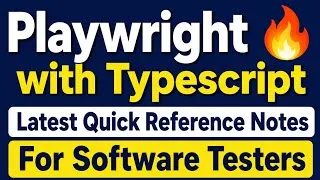 Thumbnail: Playwright with Typescript Study Notes🔥 for Automation Testers #automationtesting #sdet #playwright