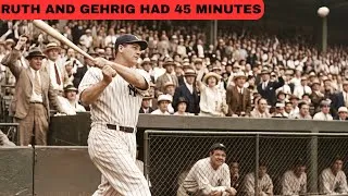 Thumbnail: "Ruth and Gehrig Had 45 Minutes Between Games in 1927 — What Was Said Changed Everything"