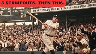 Thumbnail: "The Day Nobody Could Explain What They Saw — Babe Ruth, 5 Strikeouts, 1923"