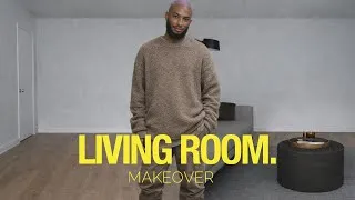 Thumbnail: LIVING ROOM MAKEOVER 🖤 Minimalist Living Room Transformation | My Los Angeles Apartment Ep. 2