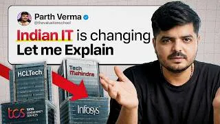 Thumbnail: The Biggest Shift in Indian IT Explained in Hindi | The Valuation School