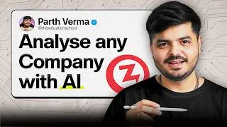 Thumbnail: How to Analyse a Company Using AI | Zaggle Case Study | The Valuation School