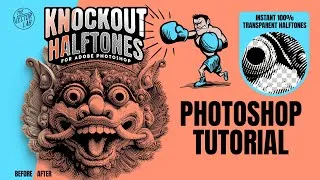 Thumbnail: Make Transparent Halftones in Photoshop - No Semi-Transparent Pixels
