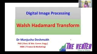 Thumbnail: Hadamard transform: Hindi Dr. Manjusha Deshmukh
