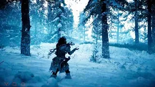 Thumbnail: Horizon Zero Dawn Winter Wonderland ❄️ Snow Blizzard Ambience