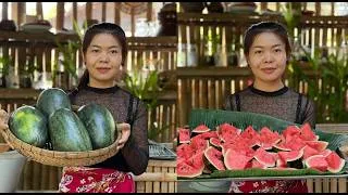 Thumbnail: How to cut a natural watermelon #cooking #yummyfood #watermelon #delicious