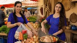 Thumbnail: Village Market Morning & Cooking a Delicious Turkey Lunch | Peaceful Rural Life