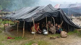 Thumbnail: Real Forest Tribe Life in Nepal 🇳🇵 | Daily Survival, Traditional Cooking & Jungle Living Documentary