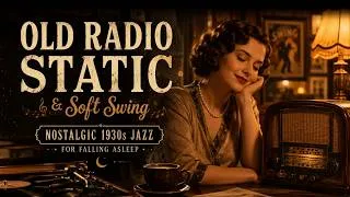 Thumbnail: Old Radio Static & Soft Swing ~ Nostalgic 1930s Jazz for Falling Asleep | Deep Sleep Jazz Playlist