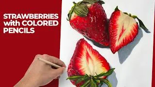 Thumbnail: Strawberry Drawing with Markers and Colored Pencils