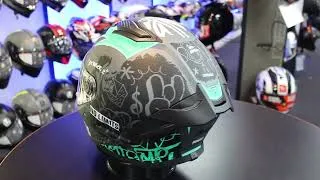 Thumbnail: MT Stinger 2 Tagger Helmet (Matt Black|Green)