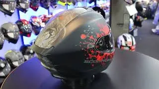 Thumbnail: Scorpion Exo 391 Wolf Motorcycle Helmet (Matt Black|Red)
