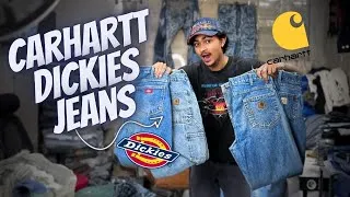 Thumbnail: Thrifted Carhartt & Dickies Jeans in india 🔥 |     Rare Workwear Denims Finds 