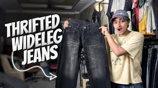 Thumbnail: Wide leg baggy jeans thrift haul — you won’t believe these finds | thevitalthings