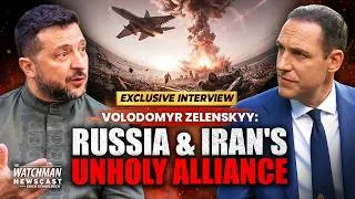 Thumbnail: EXCLUSIVE: Ukraine President Zelenskyy WARNS Russia/Iran Alliance Threatens U.S. | Watchman Newscast