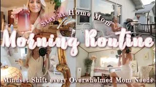 Thumbnail: SAHM Morning Routine| Mindset Shift every Overwhelmed Mom Needs