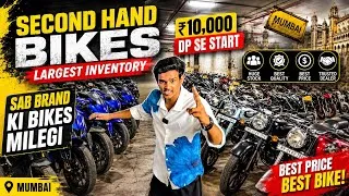Thumbnail: सिर्फ़🤯₹10,000 से 🔥| second hand bike showroom Mumbai | second hand bike video | used sports bike