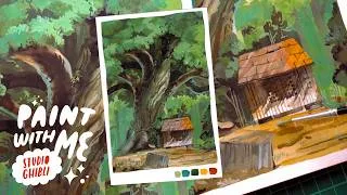 Thumbnail: PAINT WITH ME ✸ whimsical Ghibli landscape