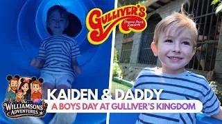 Thumbnail: Boys Day Out at Gulliver's Kingdom! 🎢 Log Flume, Cable Cars & Dinosaur Adventure!
