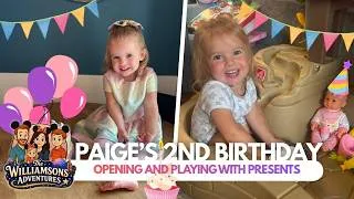 Thumbnail: Paige Turns 2! 🎂🎉 Opening Presents, Birthday Cake & Family Celebrations!