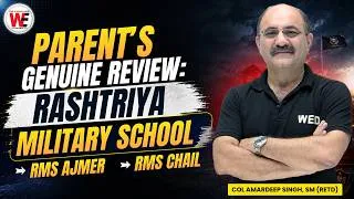 Thumbnail: Parent's Genuine Review: Sainik School, RMS and RIMC Coaching at WEDA | RMS Ajmer School & RMS Chail
