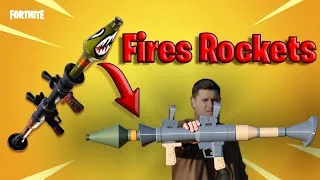 Thumbnail: 3D Printing a Real‑Life Fortnite Rocket Launcher – IRL Test