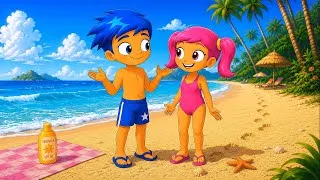 Thumbnail: Adam & Grace at the Beach (Sora 2 Animation)