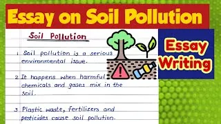Thumbnail: Essay on Soil Pollution |10 lines on Soil Pollution |Land Pollution Essay in English  #soilpollution