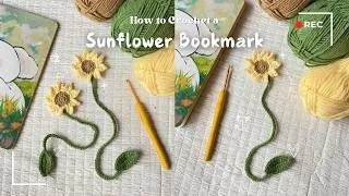 Thumbnail: How to Crochet a Sunflower Bookmark 🌻✨ | Beginner-Friendly Crochet Bookmark | Crochet Flower