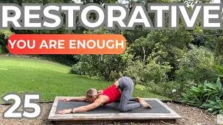 Thumbnail: 25-Minute Evening Restorative Yoga | You Are Enough | Release & Relax | THE YOGA METHOD