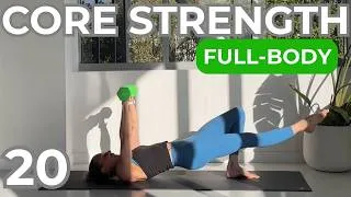 Thumbnail: 20-Min Core Workout with Weights |  Abs, Glutes & Arms | All-Levels | THE YOGA METHOD 