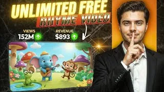 Thumbnail: Create Kids Poems & Rhymes Videos FREE Using AI (Step-by-Step Tutorial)